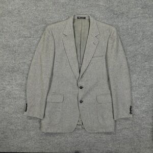 Carriage House Sport Coat‎ Mens 44 Gray Tweed Check Two Button Blazer Jacket